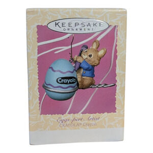 1997 Hallmark Keepsake "Eggs-Pert Artist "Crayola Easter Excellent Condition